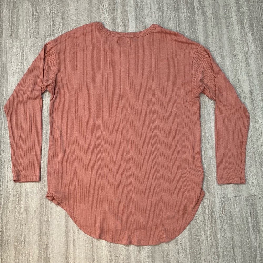 2 / $12 - Loft pink long-sleeve top - Picture 2 of 6